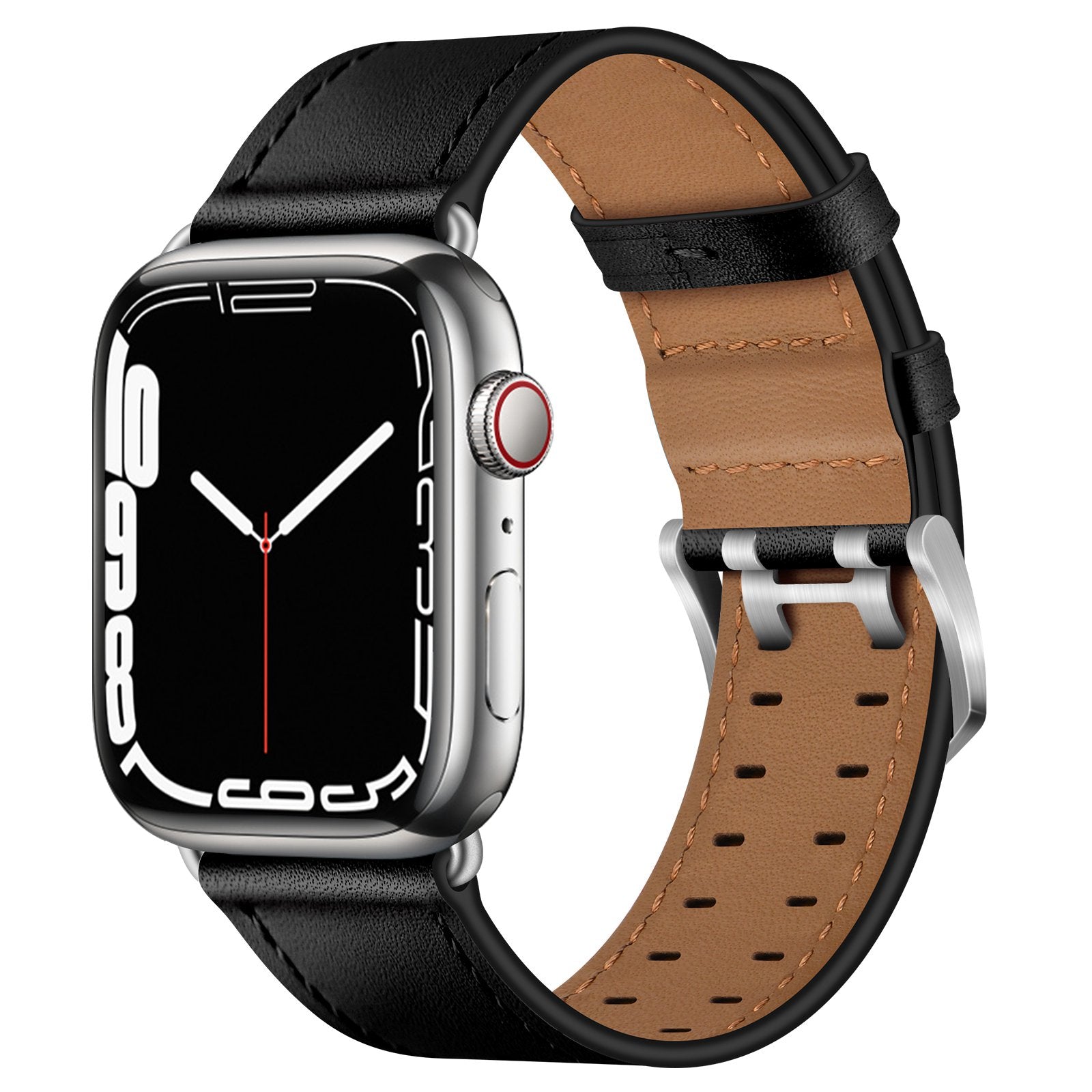 For Apple Watch Ultra 2 49mm Series 9 45mm SE (2023) 44mm Ultra 49mm Series 8 7 45mm Series 6 5 4 SE 44mm SE (2022) 44mm Series 3 2 1 42mm Genuine Leather Watch Band Quick Release Strap Replacement For Apple Watch Ultra 2 49mm Series 9 45mm SE (2023) 44mm Ultra 49mm Series 8 7 45mm Series 6 5 4 SE 44mm SE (2022) 44mm Series 3 2 1 42mm Genuine Leather Watch Band Quick Release Strap Replacement